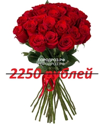 Букет из 25 красных роз