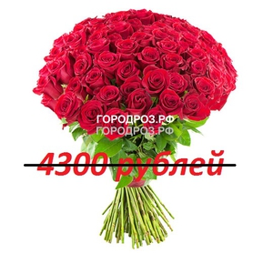 Букет из 43 красных роз