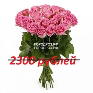 Букет из 23 розовых роз