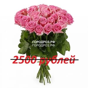Букет из 25 розовых роз