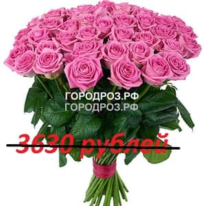 Букет из 33 розовых роз