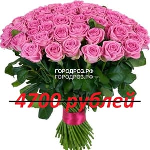 Букет из 47 розовых роз