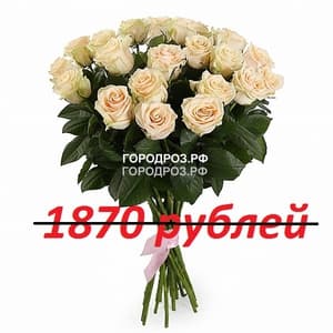 Букет из 17 нежно-розовых роз