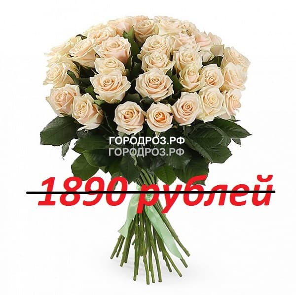 Букет из 21 нежно-розовой розы