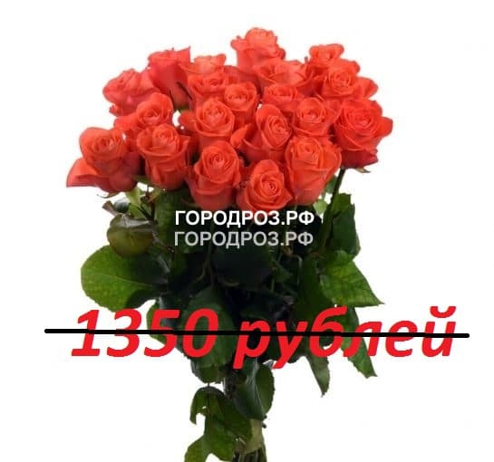 Букет из 15 коралловых роз