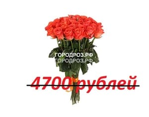 Букет из 47 коралловых роз