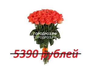 Букет из 49 коралловых роз
