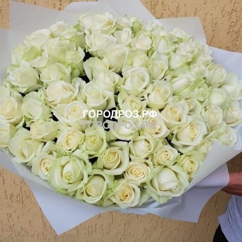 Букет из 51 белой розы